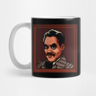 Gomez Addams Portrait Pixel Art Mug